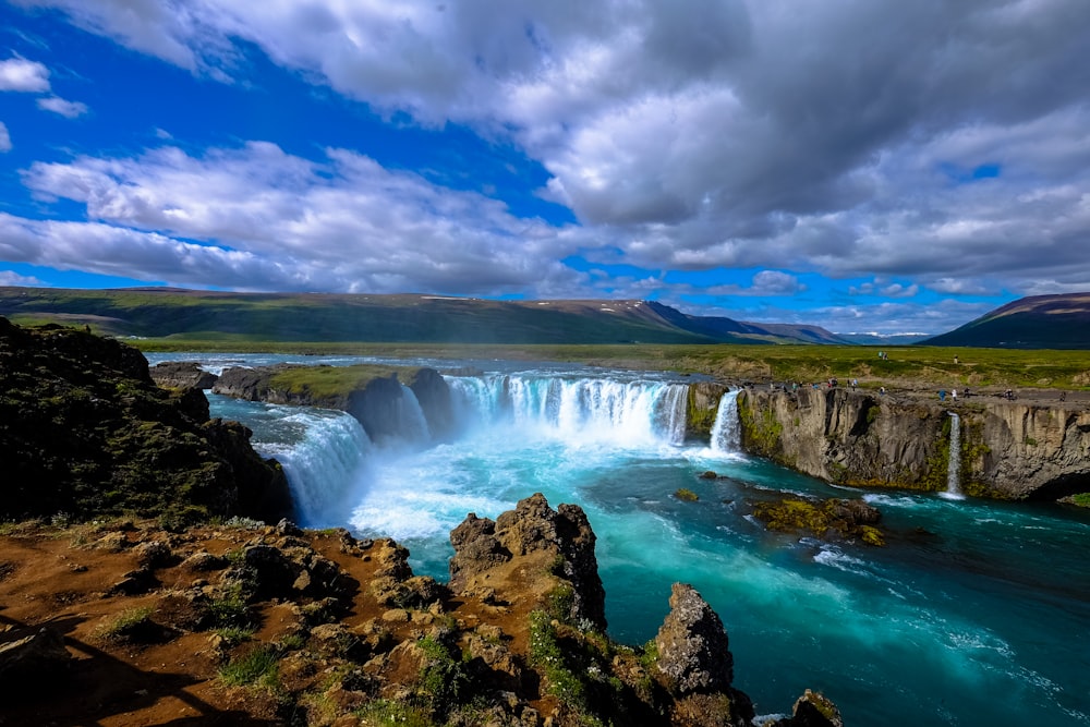 waterfalls during daytime