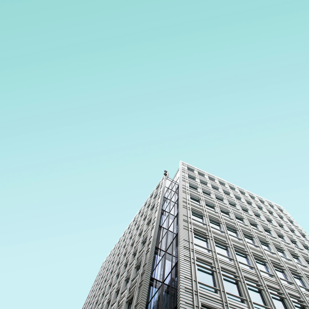 worm's-eye view of building