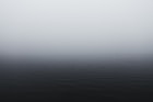 grayscale photography of body of water