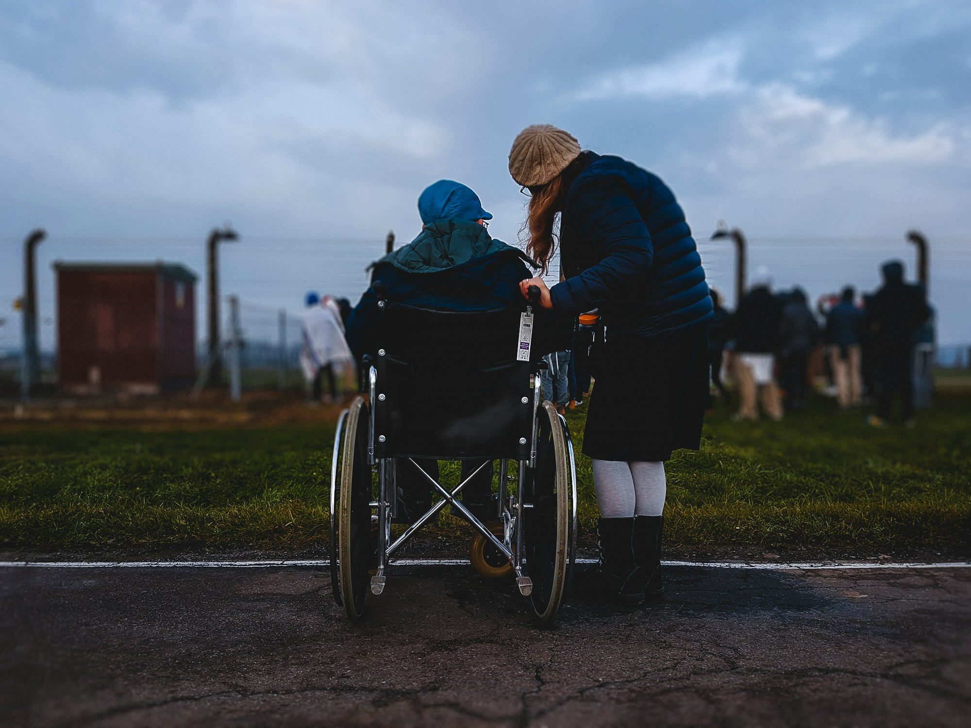 This is Siggy Weiser. He is a Holocaust survivor. 75 years later he is back watching Jewish youth praying in the death camp Auschwitz, Mr. Weiser’s previous residence, where he was threatened with death daily.