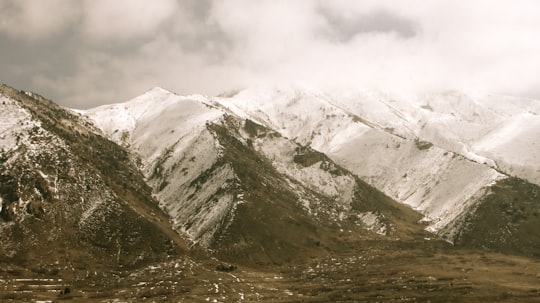 landscape photography of mountain covered with snow in Utah United States