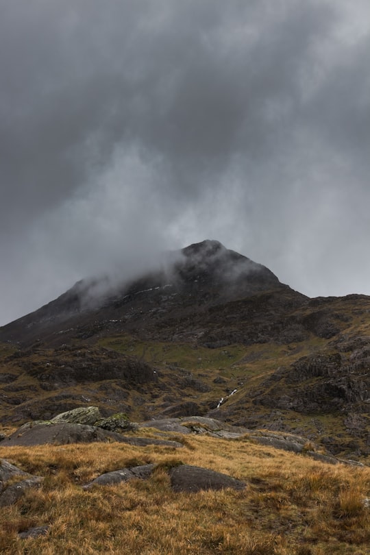 mountain surrounded green grass in Snowdon United Kingdom