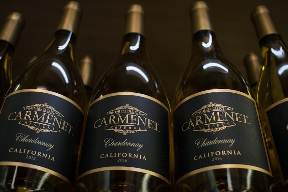 trois bouteilles de Carmenet California