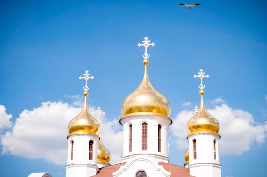 worms eye view photography of cathedral in Johannesburg South Africa