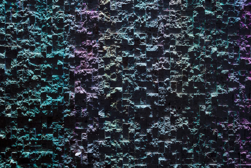 parede de concreto multicolorido
