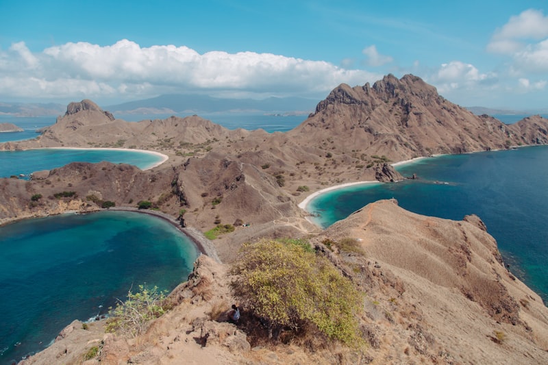 Aerial view of Padar Island, Indonesia