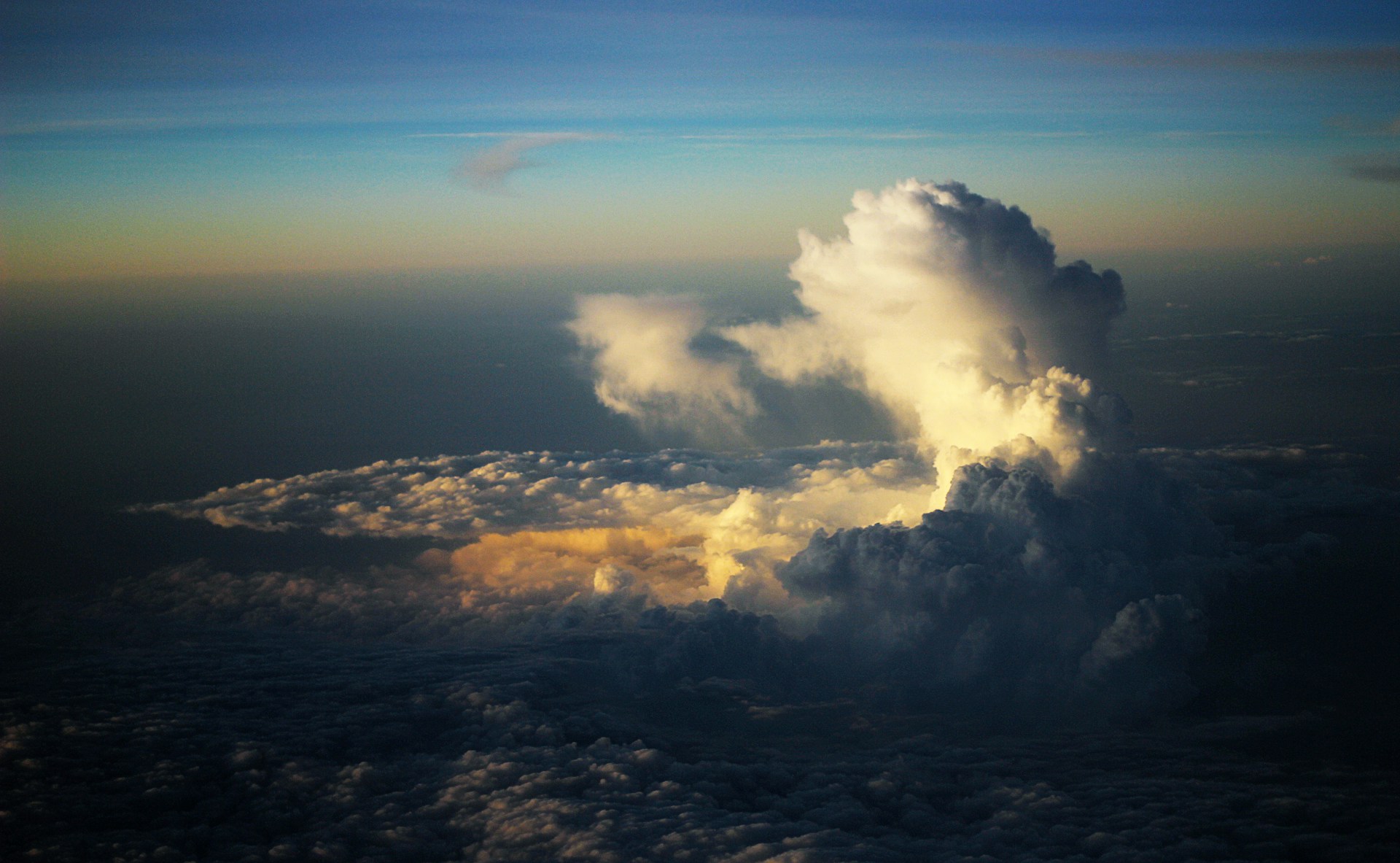 white clouds photography