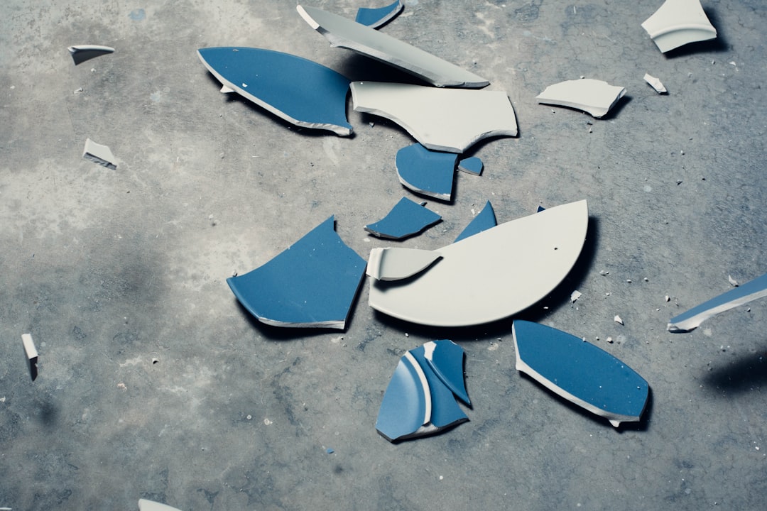 "Shattered two plates and froze them"