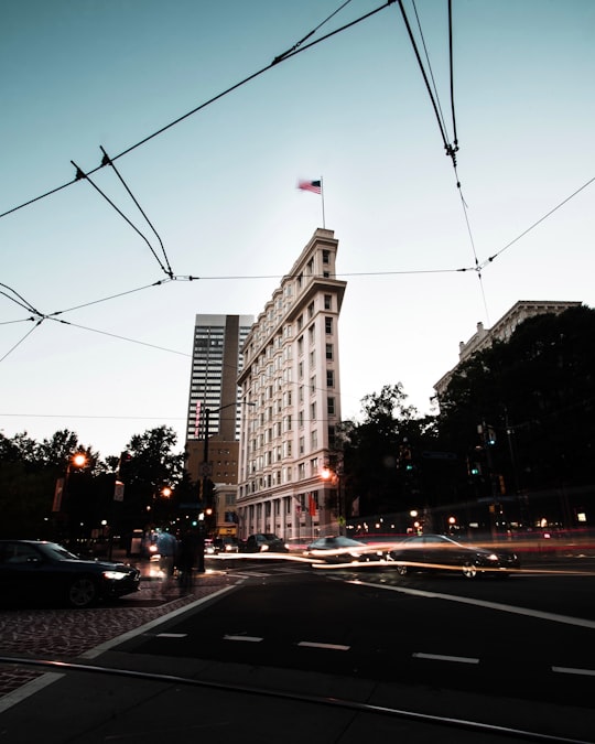 white high rise building across the street in Atlanta United States