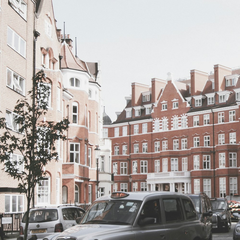 brown concrete buildings