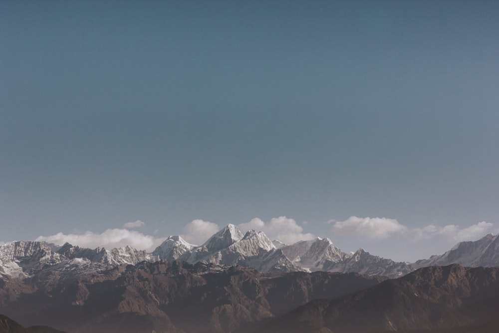 landscape photography of snow covered mountain