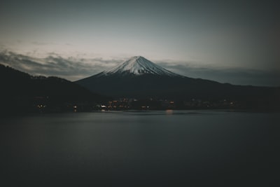 photo of mountain japan google meet background
