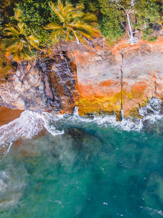 aerial view of beach in Aceh Jaya Regency Indonesia