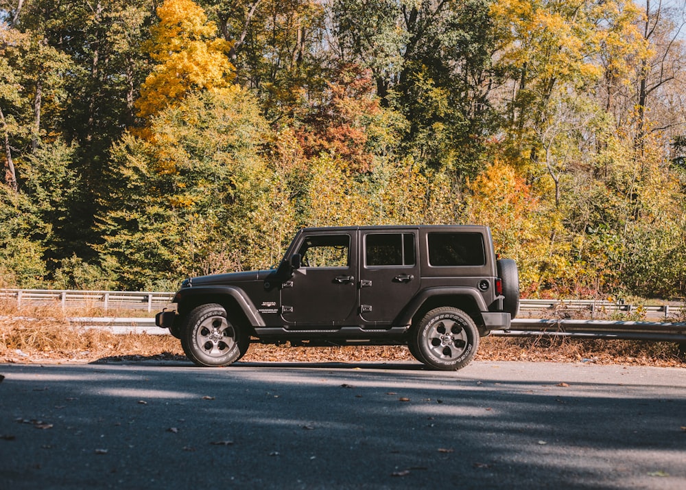 black SUV outdoor