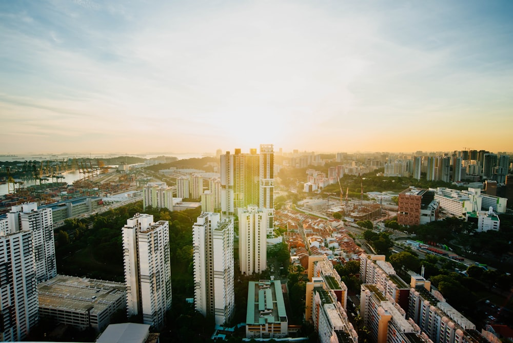 high-rise buildings during daytime