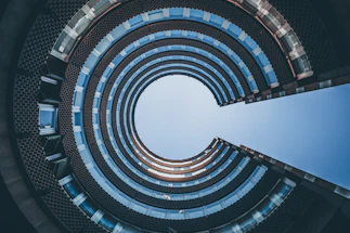 low angle photography of architectural building