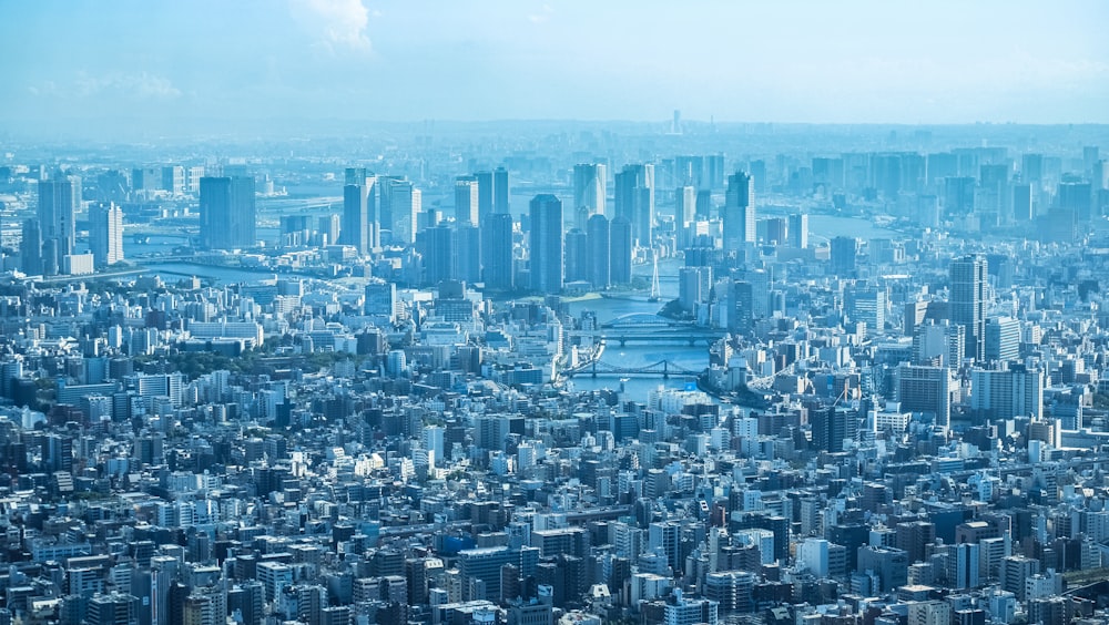 Fotografia aerea degli edifici della città durante il giorno