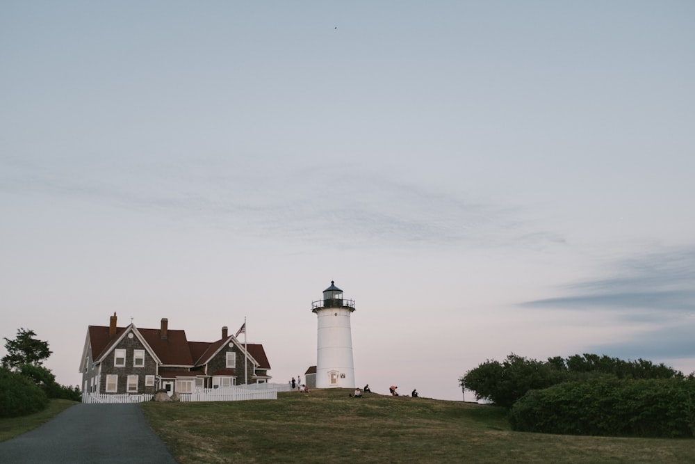 white lighthouse