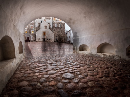 dome gray concrete building in Turku Castle Finland