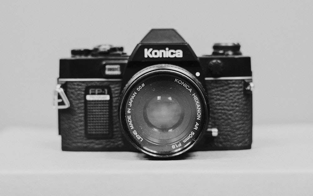 black Konica camera