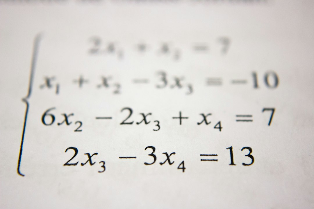 Class 10 student solving mathematics problems