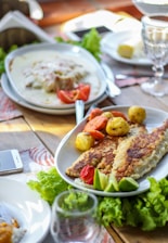 fried food on white ceramic plate