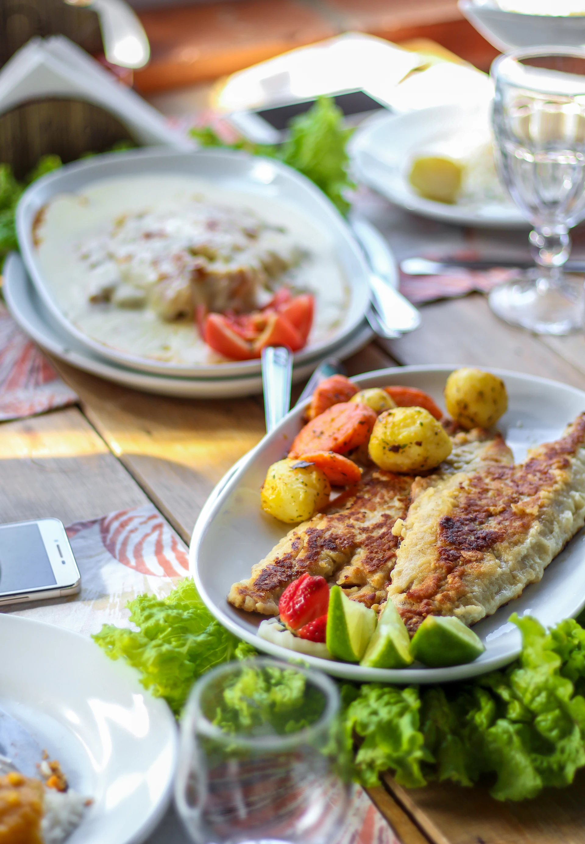 fried food on white ceramic plate