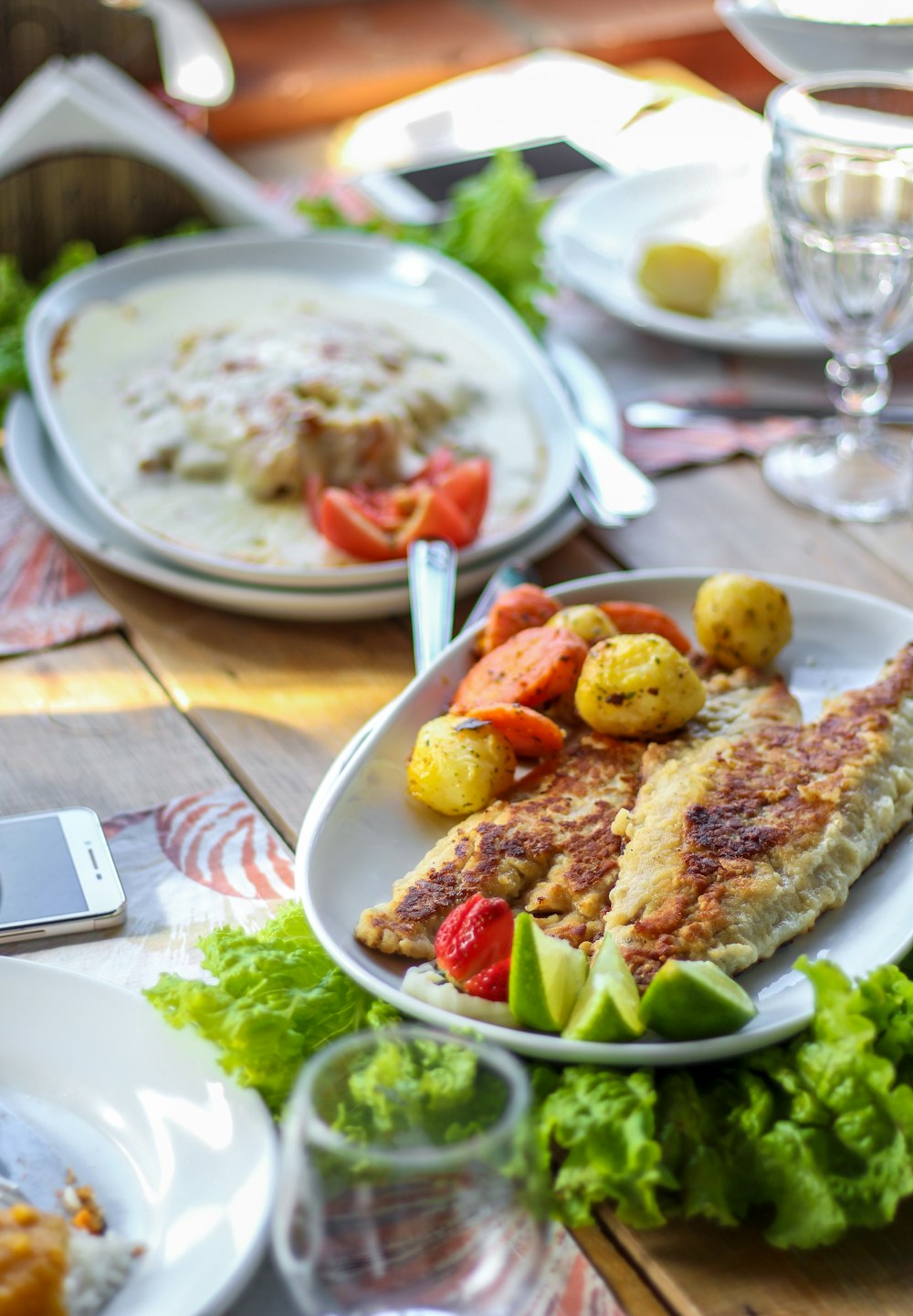 fried food on white ceramic plate