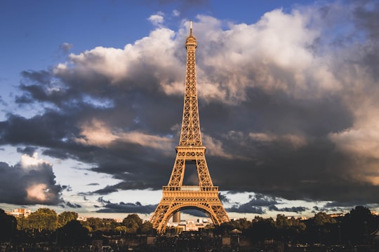 Eiffel tower, Paris in Trocadéro Gardens France