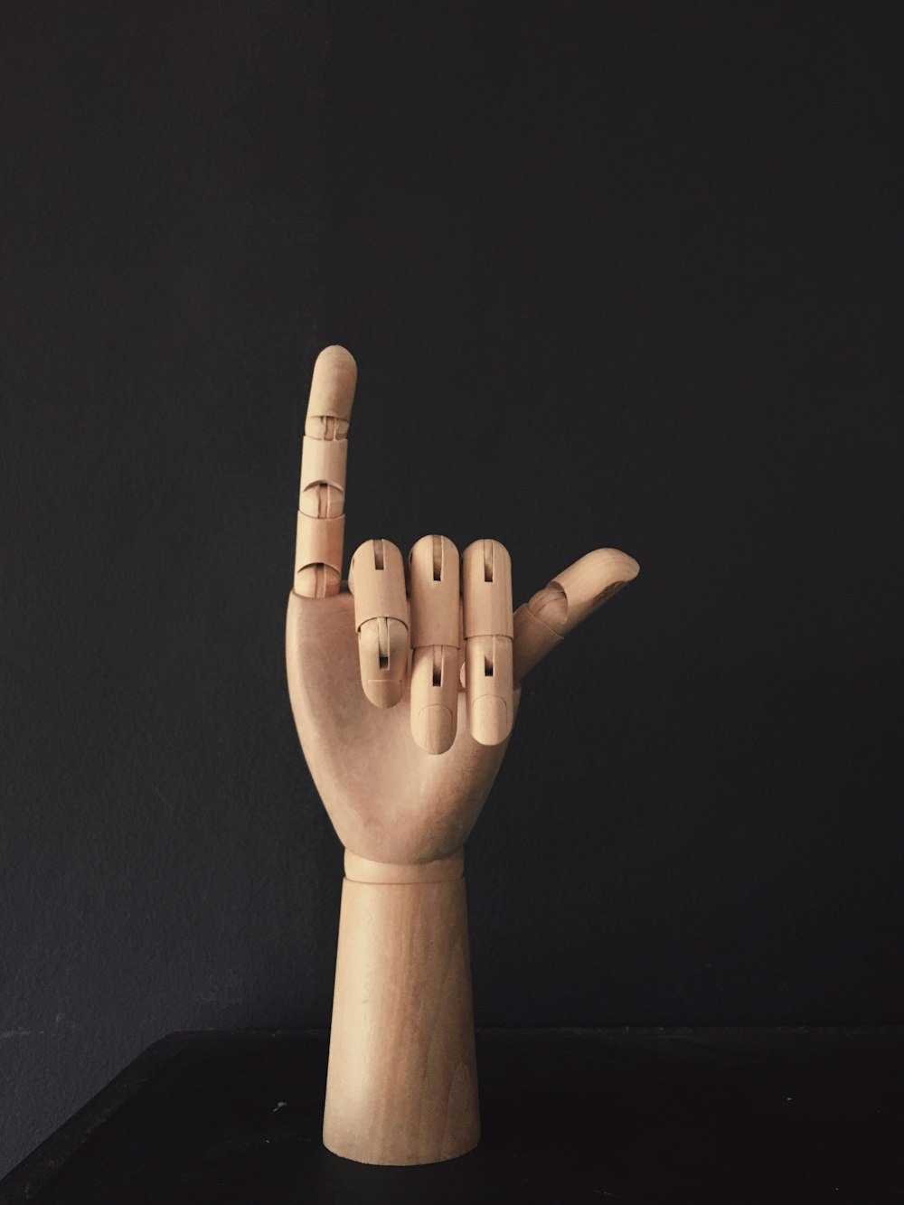 wooden hand decor