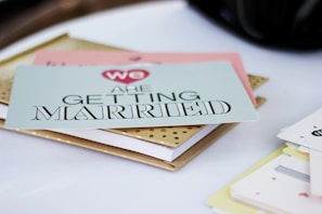 Handmade greating and special even cards.