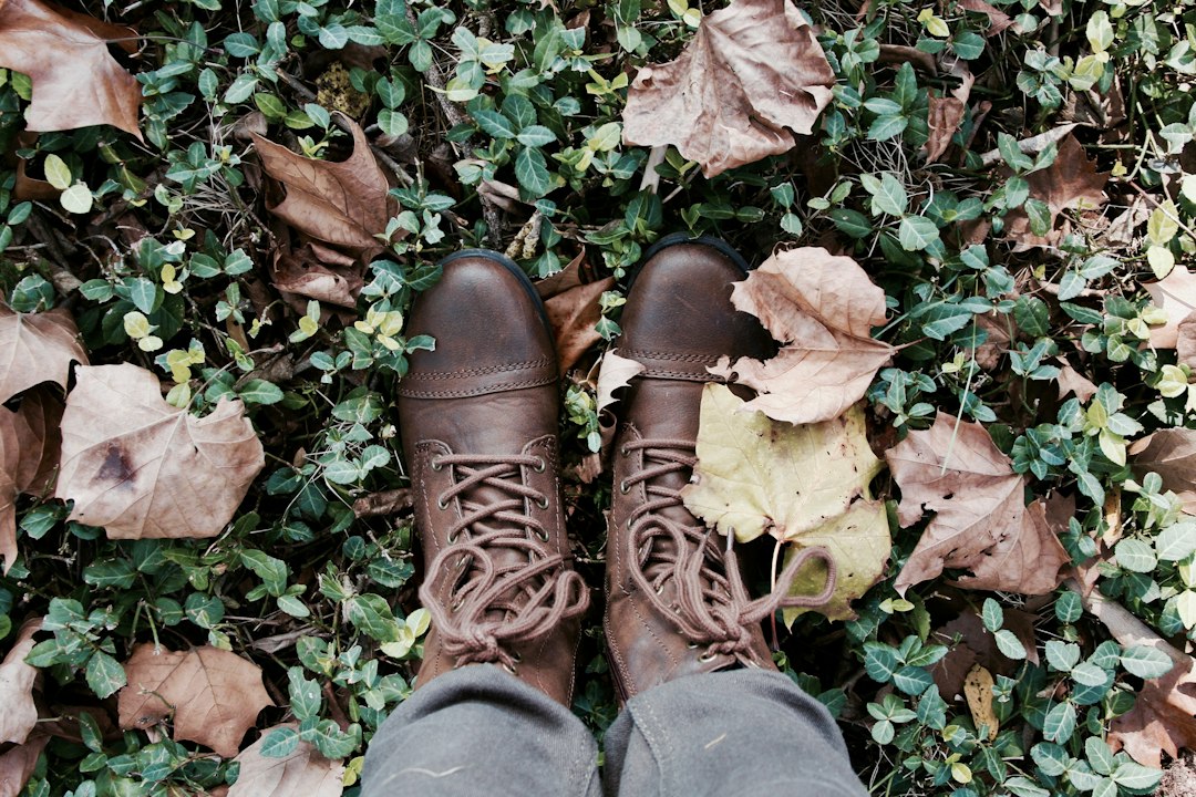 hunting boots closeup