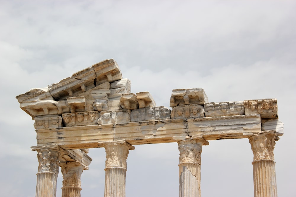 white temple ruins during daytime