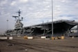 grey carrier ship