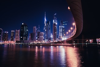 landscape photo of high-rise building during nighttime