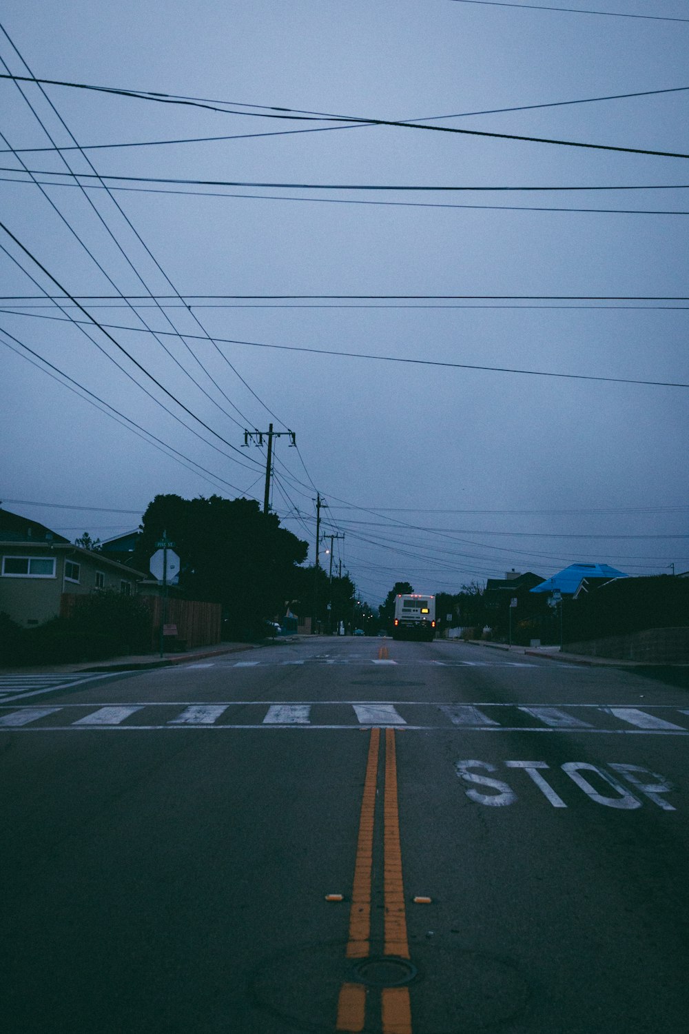 empty pedestrian lane