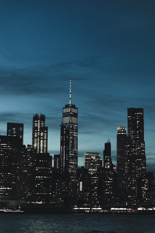 urban city during nighttime in Brooklyn Bridge Park United States