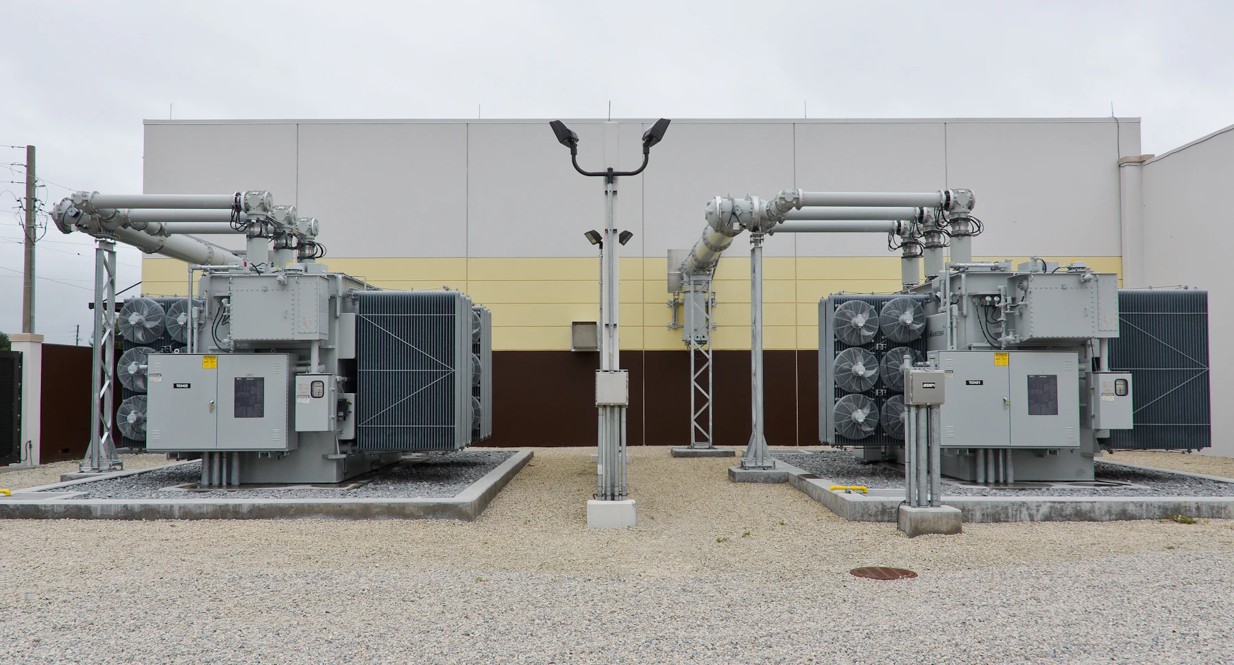 Substation transformers and switchyard