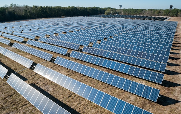 solar panel boards on brown ground