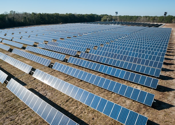 solar panel boards on brown ground