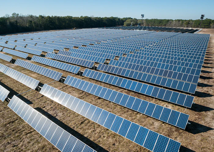 Ground mounted solar panels