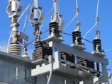 gray transmission tower