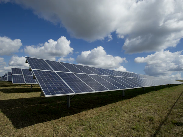 Solar panels on rooftop