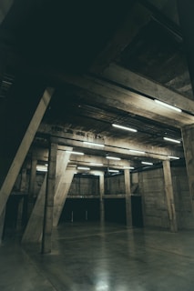 Completed interior space featuring polished concrete floors and custom woodwork.