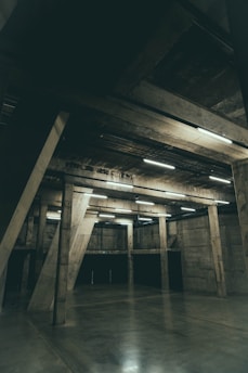 A spacious commercial area with sleek epoxy flooring.