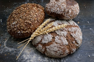 Artisan bread on display