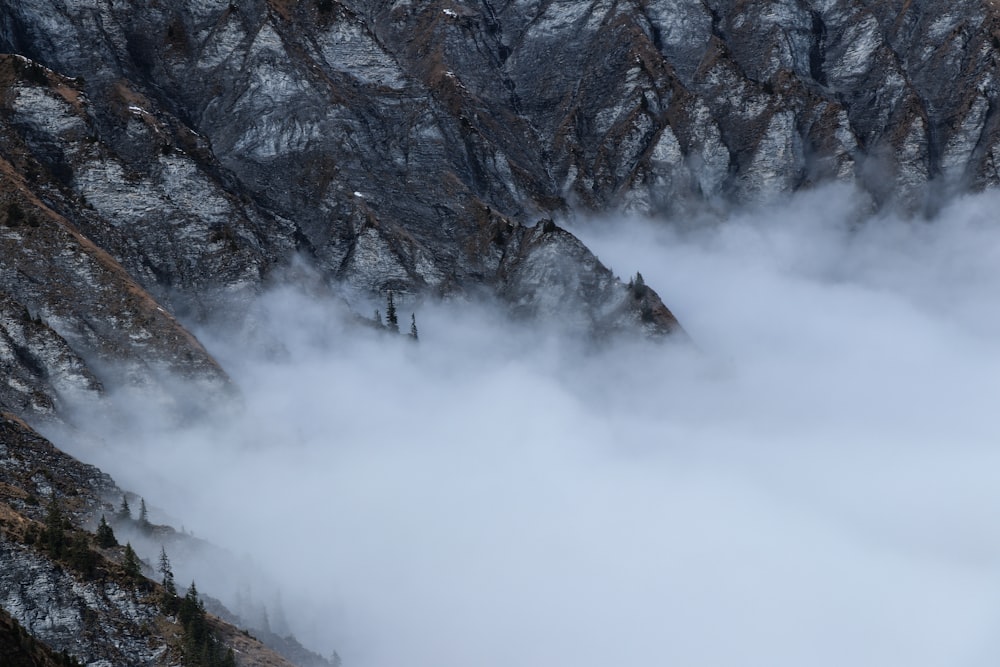 Fotografía de larga exposición de nubes