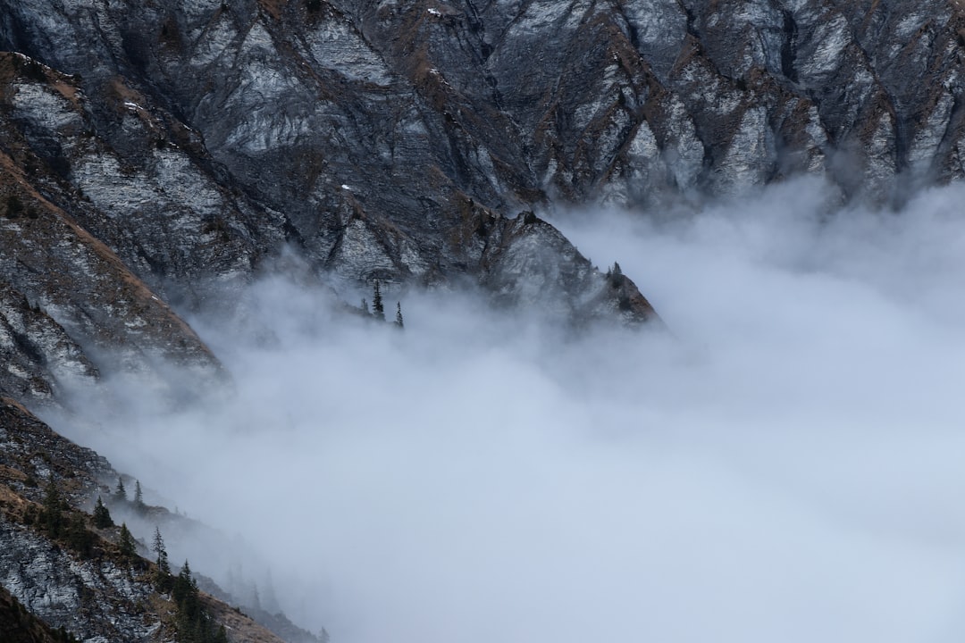 long exposure photography of clouds