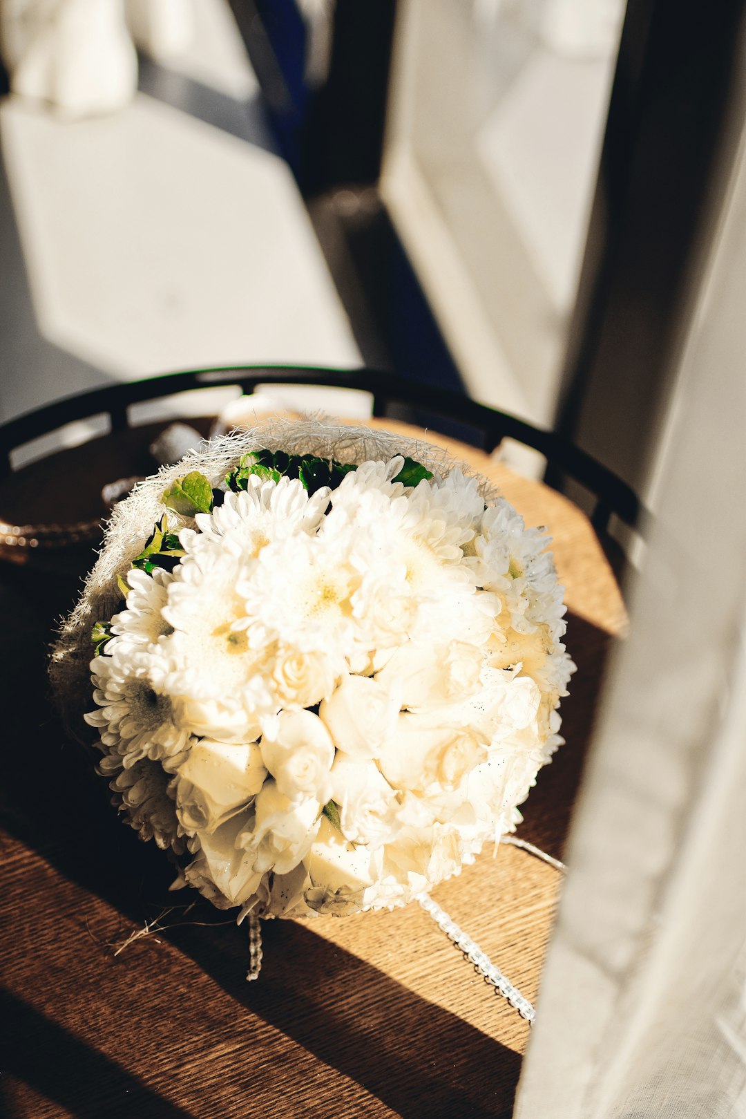 white flower bouquet