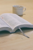 selective focus photo of book page